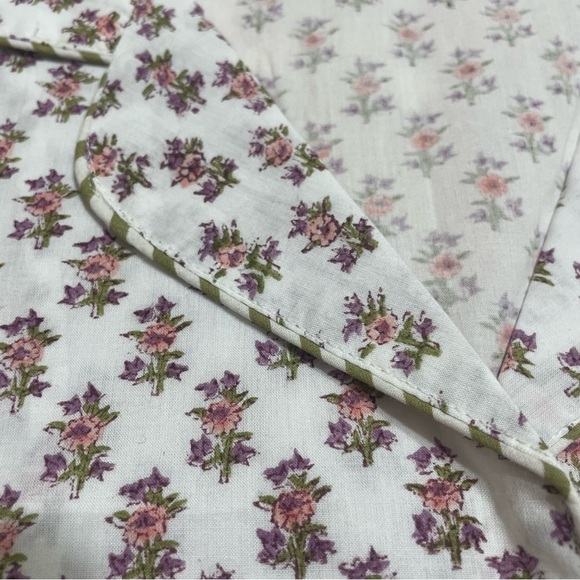 Mark & Graham Boho Woman Floral Pajama set Size S 100% Indian Cotton - Picture 8 of 16